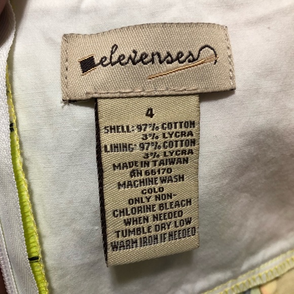 Elevenses Yellow Hawaiian Print Strapless Dress🌺 - Picture 7 of 8